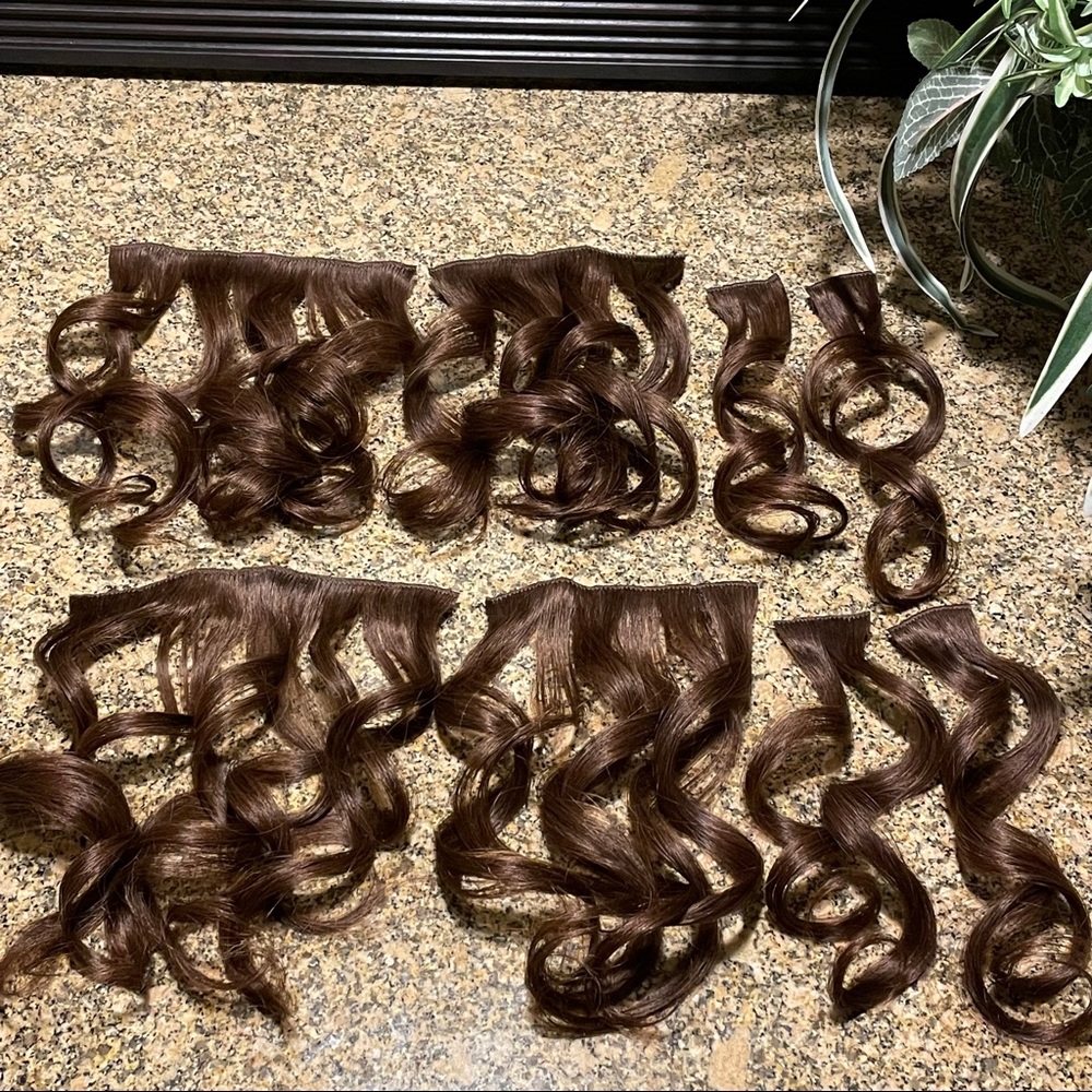 Remy Human Hair Brunette Clip In Extensions